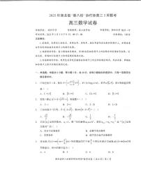 湖北省新八校协作体2025届高三下学期5月联考-数学试卷