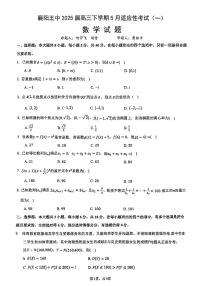 湖北省襄阳五中2025届高三下学期5月适应性考试（一）数学试题（附参考答案）