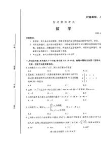 山东省潍坊市2025届高三高考模拟考试数学试卷（含答案）