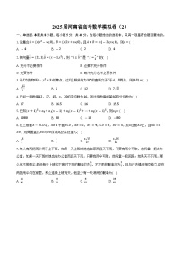 河南省2025届高考 数学模拟卷（2）（含解析）