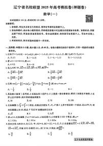 辽宁省名校联盟2025年高考模拟卷押题卷数学(一)试题【含答案】