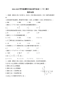 2024-2025学年新疆喀什地区莎车县高二（下）期中数学试卷（含答案）