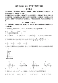四川省凉山州西昌市2024-2025学年高二下学期期中检测 数学试题【含答案】