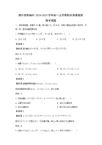 贵州省黔南州2024-2025学年高一上学期期末质量监测数学试题（解析版）