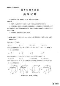 山东省济南市2025届高三下学期二模考试数学试题（PDF版附答案）