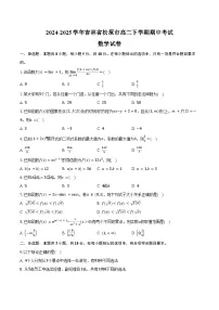 2024-2025学年吉林省松原市高二下学期期中考试数学试卷（含答案）