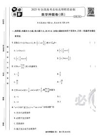 2025高考必刷卷押题卷数学试卷四（新高考）（含答案）