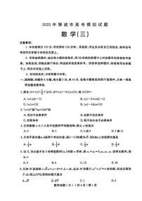 山东省聊城市2025届高三下学期5月三模试题 数学 PDF版含答案
