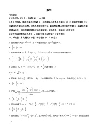 【名校】安徽省师范大学附属中学2025届高三上学期12月模拟数学试题