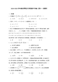 陕西省陕西师范大学附属中学2024-2025学年高三下学期第十一次模考 数学试题（含解析）