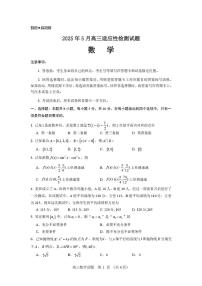 山东师范大学附属中学2025届高三下学期5月适应性检测数学试卷（PDF版附答案）