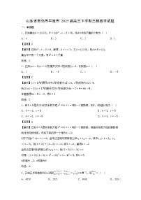 山东省青岛市平度市2025届高三下高考三模数学试卷（解析版）