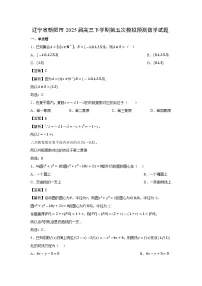 辽宁省朝阳市2025届高三下第五次高考模拟预测数学试卷（解析版）