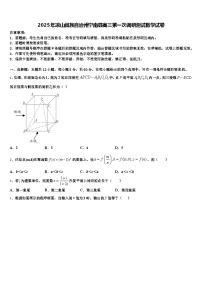 2025年凉山彝族自治州宁南县高三第一次调研测试数学试卷含解析