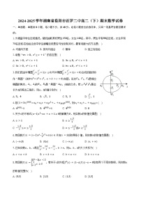 2024-2025学年湖南省岳阳市汨罗二中高二（下）期末数学试卷（含答案）