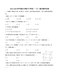 2024-2025学年重庆市南开中学高一（下）期末数学试卷（含解析）