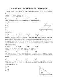 2024-2025学年广东省梅州市高一（下）期末数学试卷（含答案）