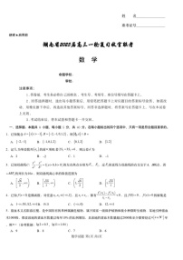 湖南省2025届高三一轮复习收官联考-数学试题（含答案）