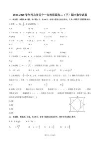 2024-2025学年河北省五个一名校联盟高二（下）期末数学试卷（含解析）