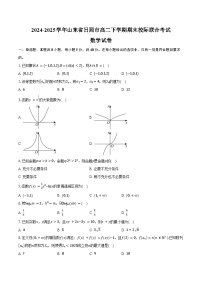 2024-2025学年山东省日照市高二下学期期末校际联合考试数学试卷（含答案）