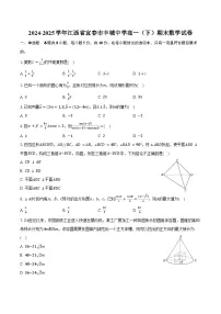 2024-2025学年江西省宜春市丰城中学高一（下）期末数学试卷（含解析）
