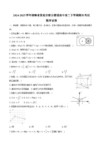 2024-2025学年湖南省娄底市部分普通高中高二下学期7月期末考试数学试卷（含答案）