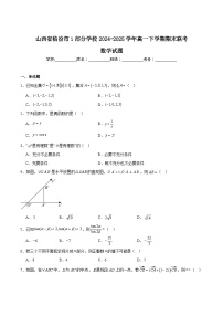 山西省临汾部分学校2024-2025学年高一下学期期末联考数学试卷（Word版附解析）
