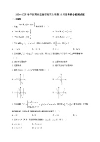 2024~2025学年江西省宜春市高三上册10月月考数学试卷[有解析]
