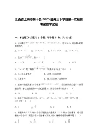 江西省上饶市余干县2025届高三下学期第一次模拟考试数学试题（含答案解析）