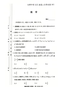 湖南省长沙市长郡中学2024-2025学年高三上学期月考（四）数学试题+答案