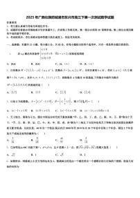 2025年广西壮族防城港市东兴市高三下第一次测试数学试题含解析