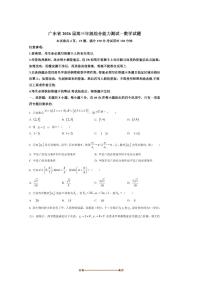 2026届广东省高三上综合能力测试一数学试卷(含答案)
