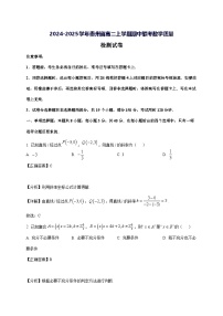 2024—2025学年度贵州省高二上学期期中联考数学试题[含解析]