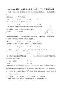 2025-2026学年广东省梅州市兴宁一中高二（上）开学数学试卷（含解析）