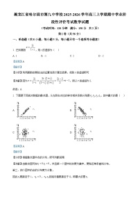 黑龙江省哈尔滨市第九中学2025-2026学年高三上学期期中考试数学试题（Word版附解析）