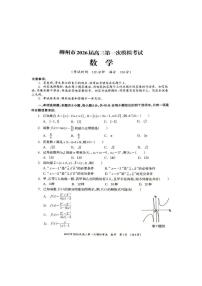 广西柳州市2026届高三上学期第一次模拟考试 数学 PDF版含解析