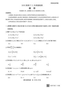 天壹名校联盟长望浏宁四县市2026届高三11月期中质量检测数学
