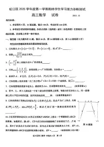 2026届上海市虹口区高三一模数学试卷（无答案）