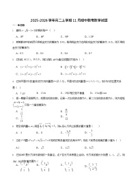 福建省厦泉五校2025-2026学年高二上学期11月期中考试数学试卷