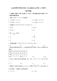 山东省潍坊市部分学校2026届高三上学期11月期中数学试卷（学生版）