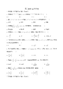 湖北省黄冈市育才高级中学2025-2026学年高二上学期12月月考数学试题