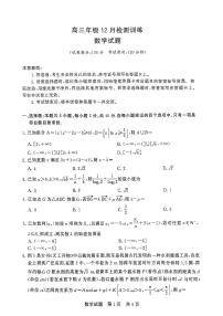 2026届高三上学期第一次八省联考（T8联考）数学试卷（含答案）