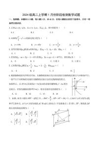 山东省济南市平阴县实验高级中学2025-2026学年高二上学期1月阶段检测数学试卷(图片版含解析)含答案解析