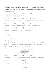 2025-2026学年江苏省宿迁市宿豫中学高二（上）期末数学仿真试卷（一）（含答案）