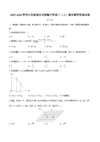 2025-2026学年江苏省宿迁市宿豫中学高二（上）期末数学仿真试卷（一）（含答案）