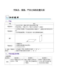 数学人教A版2019选择性必修第一册 8.4空间点、直线、平面之间的位置关系讲义（学生版＋教师版）