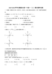2025-2026学年安徽省合肥一中高一（上）期末数学试卷（含答案）