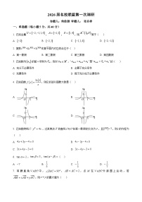 江苏省南京市六合区名校联盟2026届第高考一模数学试卷含答案