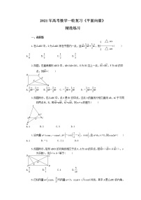 2021年高考数学一轮复习《平面向量》精选练习(含答案)