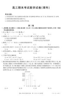 2019届贵州省黔南州高三上学期期末考试数学理试题 PDF版
